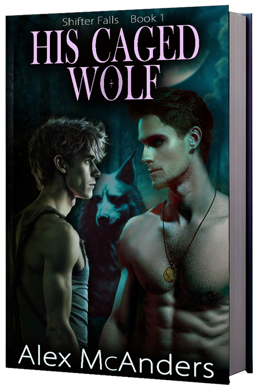 His Caged Wolf: MM Wolf Shifter Romance (Paperback Edition) (Shifter Falls 1)
