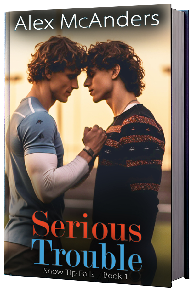 Serious Trouble: Nerd/Jock MM Sports Romance (Paperback Edition) (Snow Tip Falls 1)